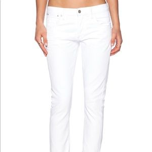 Citizens of Humanity White Straight Legged Jeans